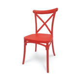 Olmecs Cross Back Plastic Restaurant Chair